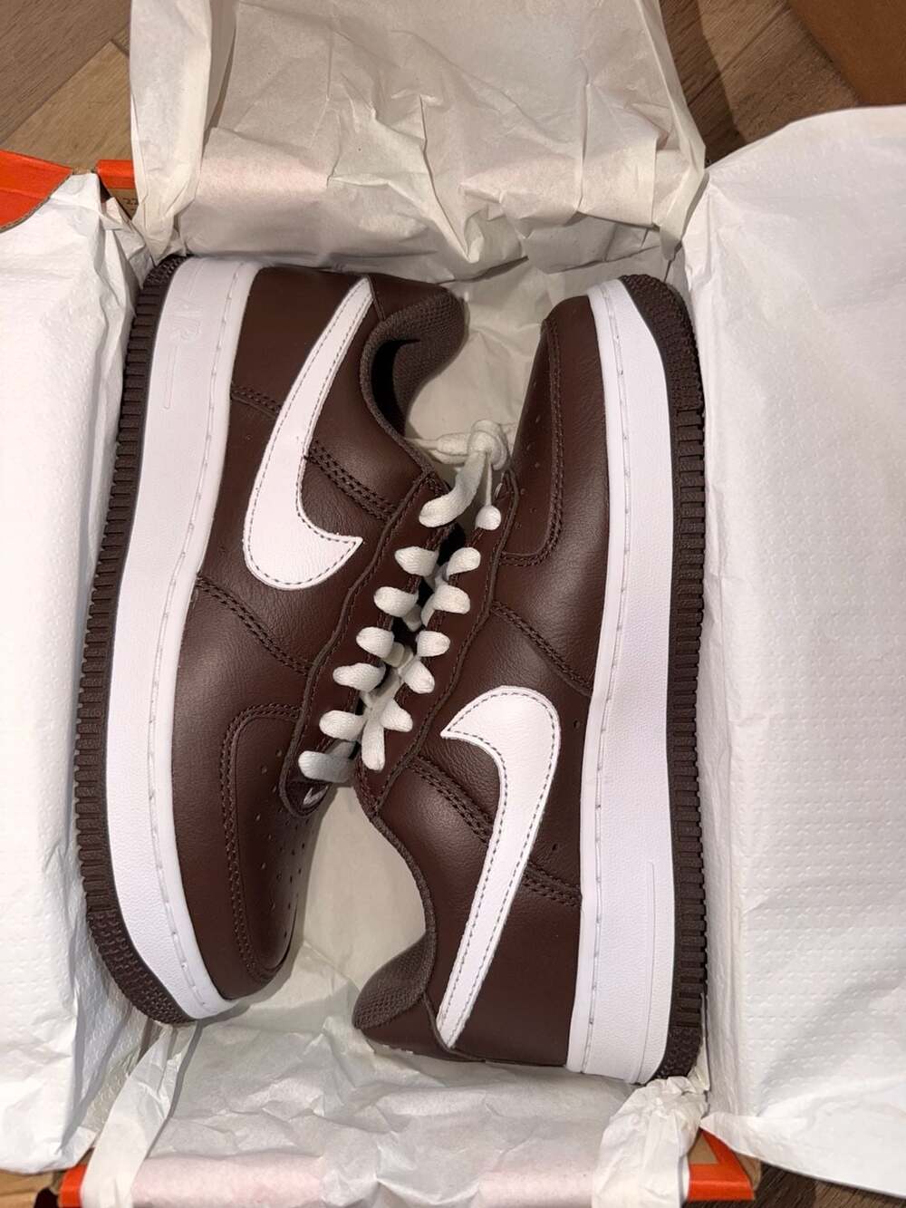 Nike Air Force 1 Low Retro QS Size 5 Chocolate White FD7039-200